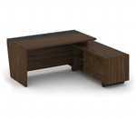 Стол руководителя с опорной тумбой CORNER