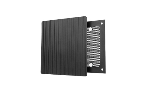 Решетка на магнитах квадратная RDV-150 Волна, черная матовая