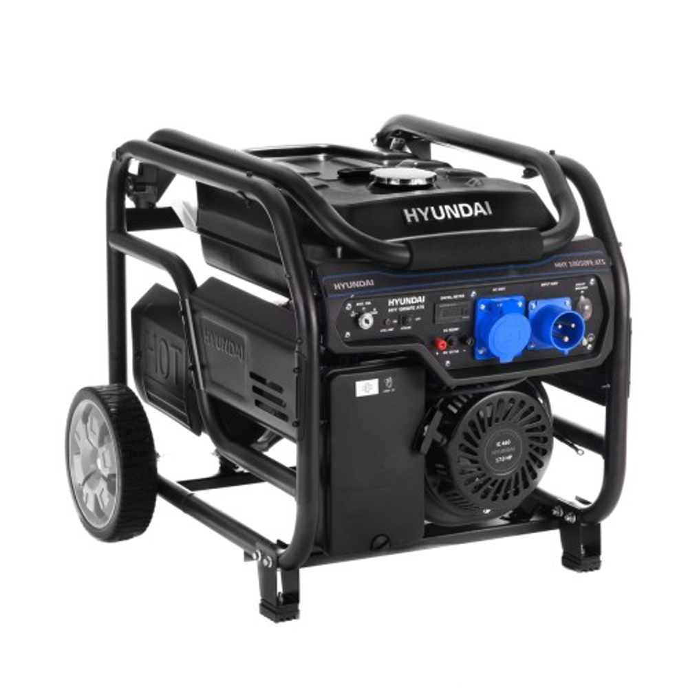 Генератор бензиновый HYUNDAI HHY 10050FE ATS с колесами