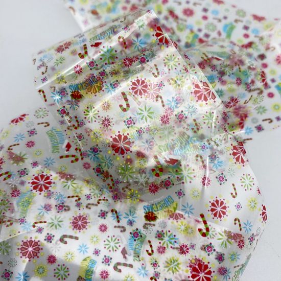 Фольга для дизайна новогодняя №14