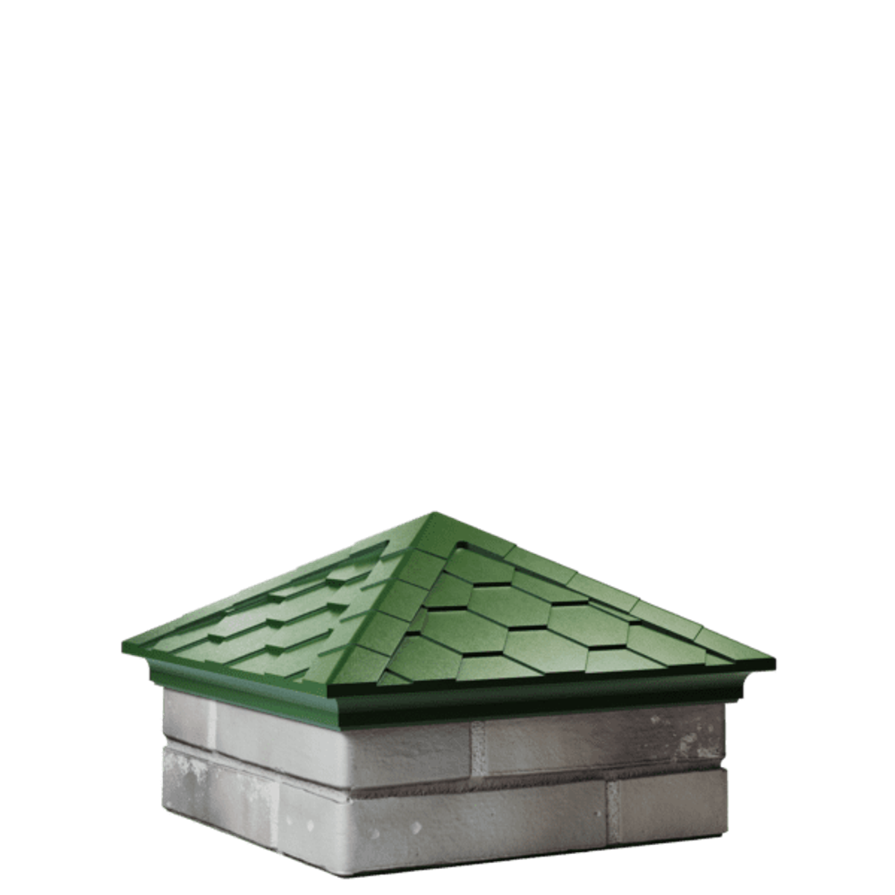 Колпак полимеркомпозитный Everest 390*390 (1,5 кирпича) зеленый