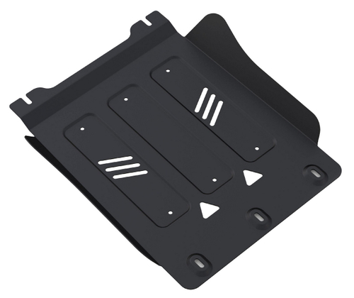 Защита КПП Rival для Mitsubishi L200 IV (V - все) 2006-2015/Mitsubishi Pajero Sport II (V - все) 2008-2016, сталь 3 мм, без крепежа, штампованная, 21.4034.1.3