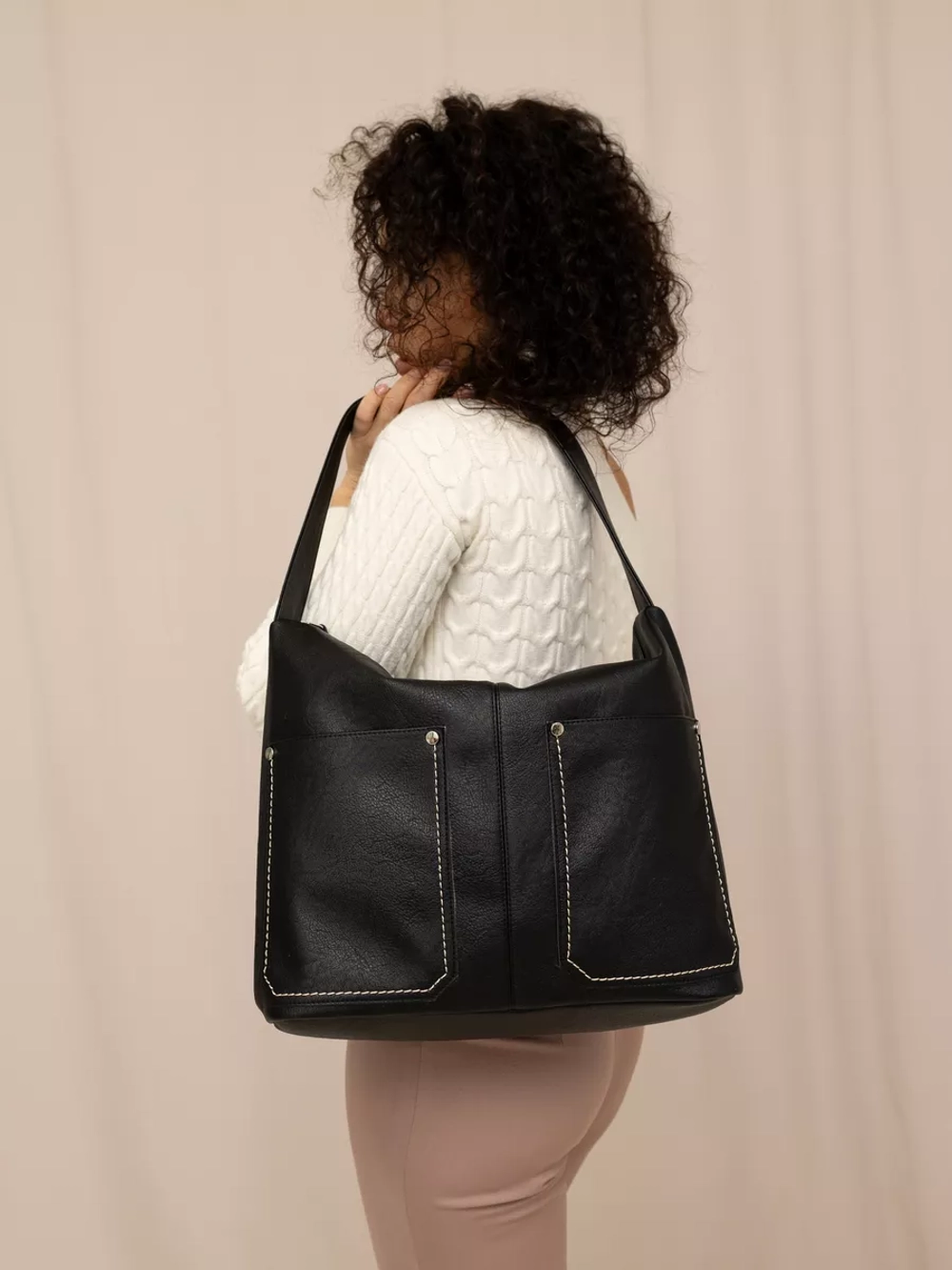 Сумка через плечо большая шоппер