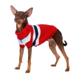Кофта - свитер для мелких пород собак и кошек «BRO Style», полосочки, цвет красный, р L