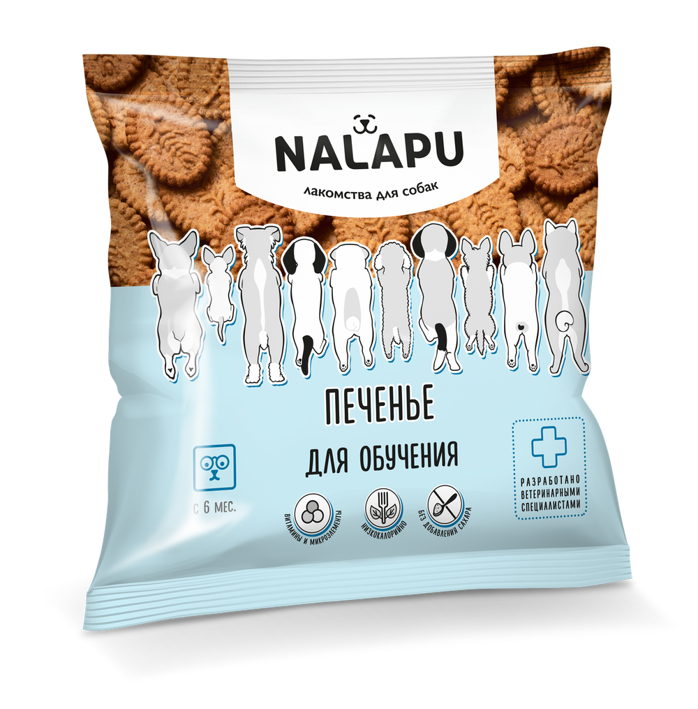 NALAPU Лакомство для собак Печенье для обучения, 115 г