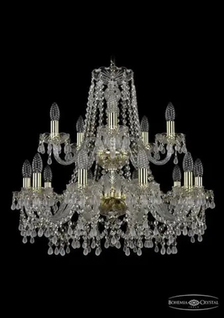 Подвесная люстра Bohemia Ivele 1410/10+5/240/2d/G/V0300