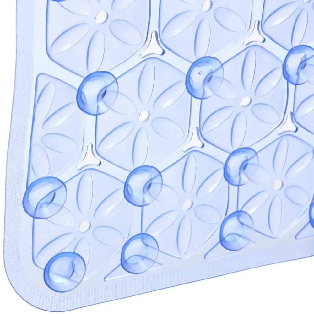 Коврик в ванну 67х37"Эллада» синий