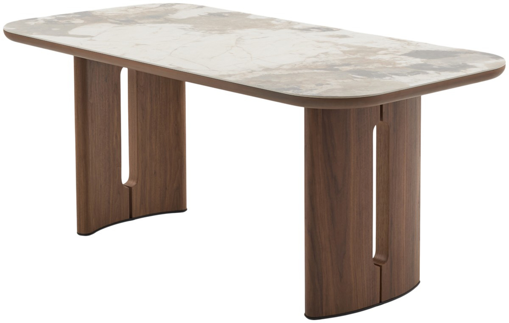 Стол М-City DISAUR Барк (Bark) 180 Ca035, керамика, Орех (Walnut)