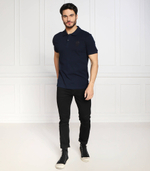 поло skull badge Alexander McQueen - темно-синий(727290 QUX33)