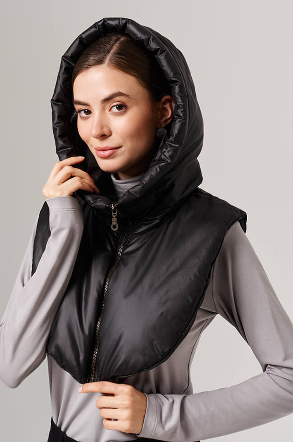 8406 Манишка женская (черный)