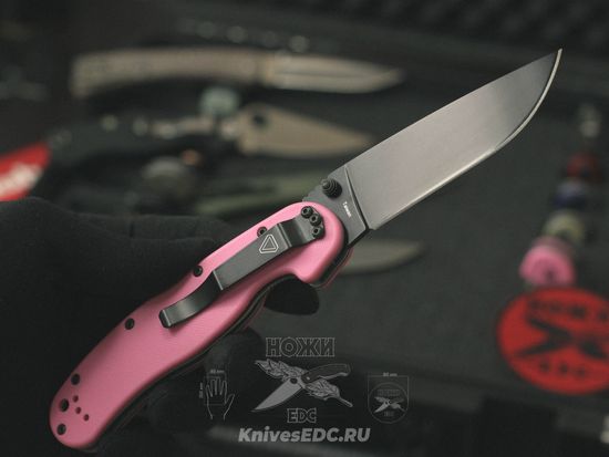 Складной нож Ontario RAT 1 Folder ONT/8866 c клинком из стали AUS-8A, рукоять GRN