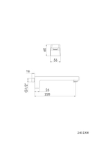 Излив настенный для ванны и бассейна Steinberg 240 2300