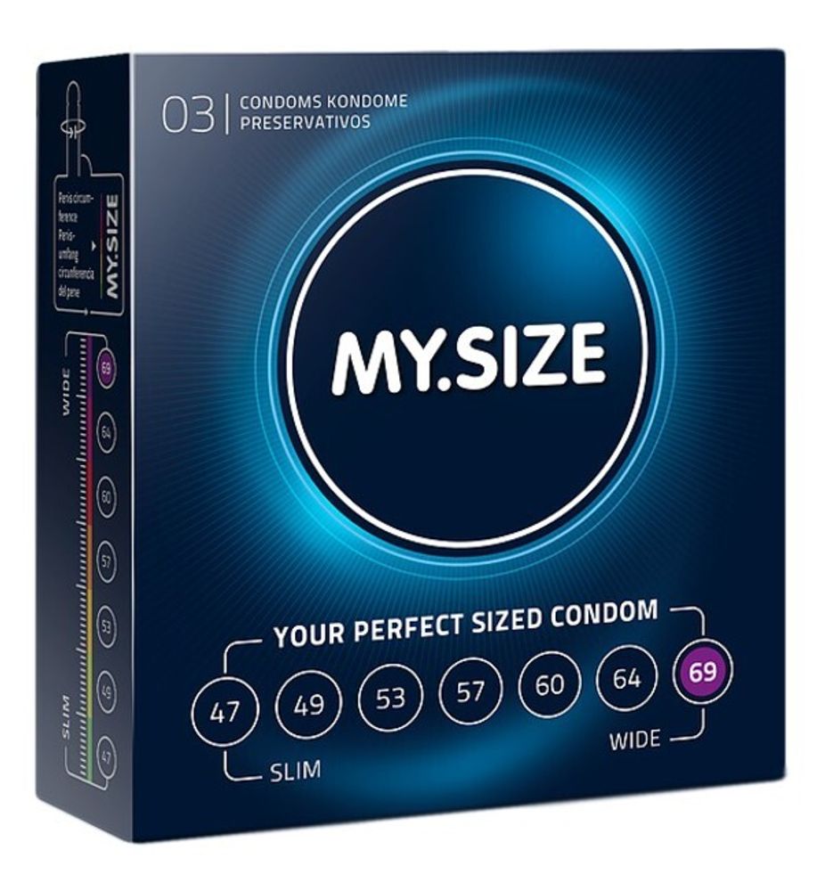 Презервативы My.Size 69 №3 (Цвет: прозрачный)