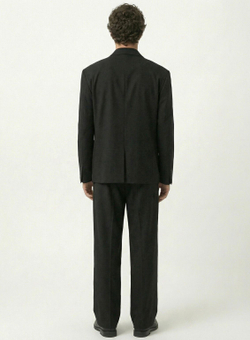 Мужской костюм оверсайз (черный) А64