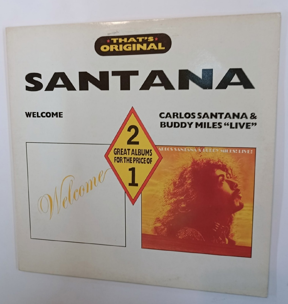 Santana Welcome / Carlos Santana & Buddy Miles "Live" 2 LP (UK 1988)