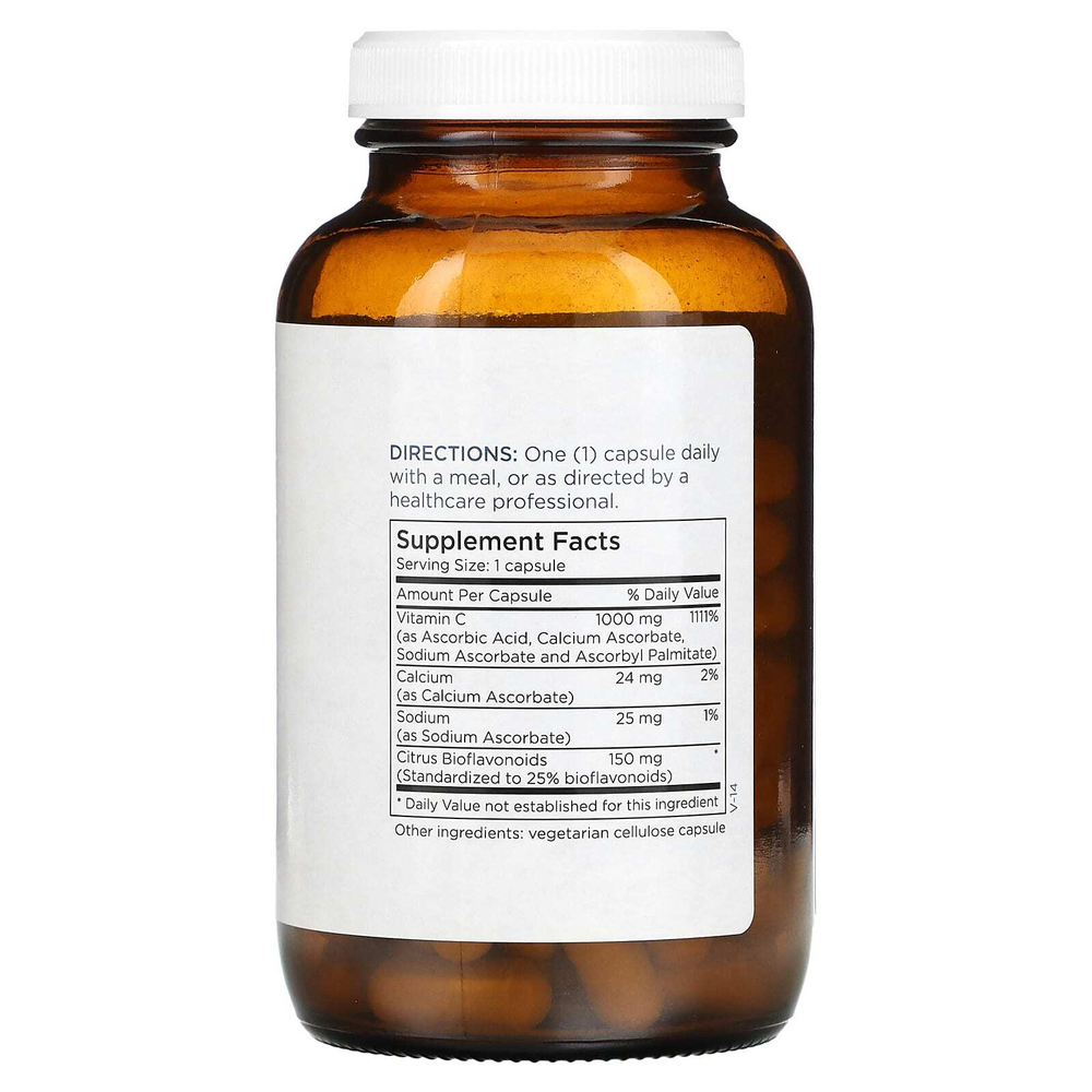 Metabolic Maintenance, Буферизованный витамин C с биофлавоноидами, 1000 мг, 90 капсул