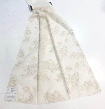 Тюль с вышивкой на нежном батисте Vistex арт. Aneto col. beige (высота 300 см, Турция)