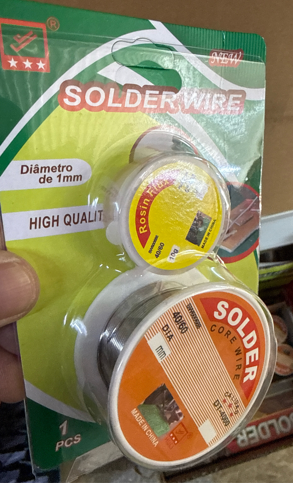 Набор для пайки (олово 1мм с канифолью) 006