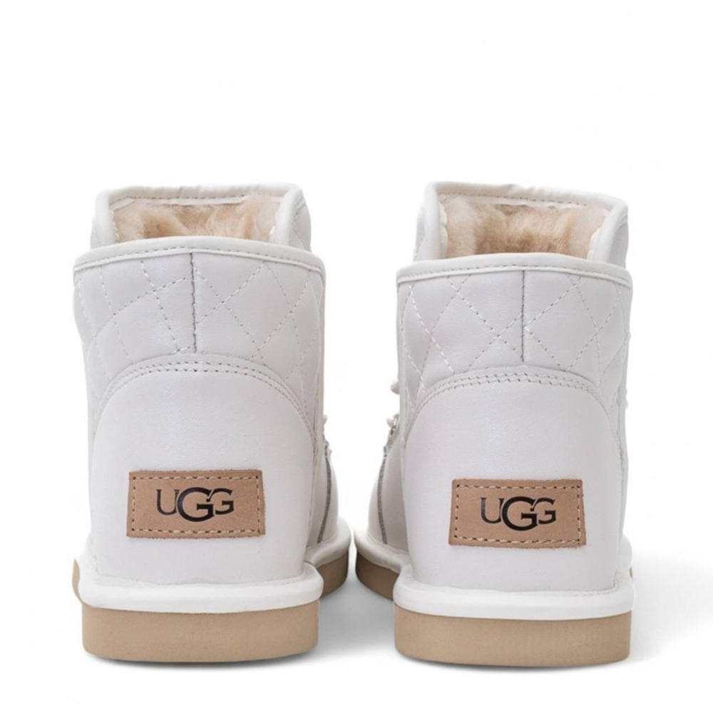 Ugg Lodge Mini Leather White