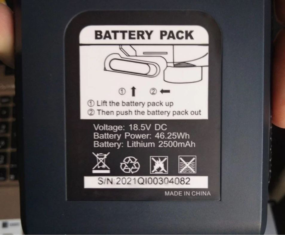 Ремонт аккумулятора  для генератора холодного тумана на 18.5 вольт