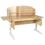 Растущая парта с задней закрытой и боковой полками Дэми СУТ 25-02-Б1НЗ (1500×880 мм)