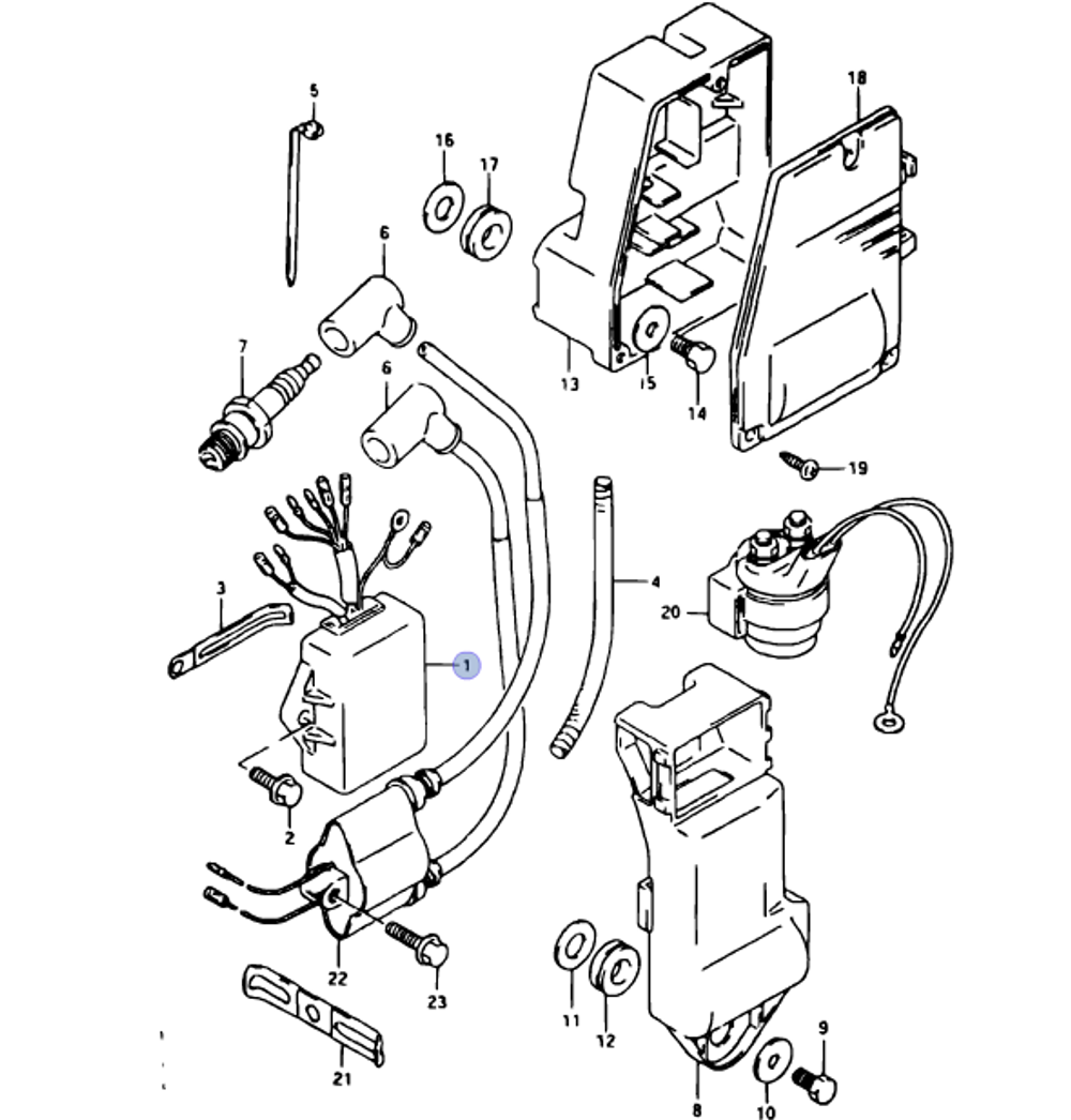 Коммутатор Suzuki DT40 (32900-94470-000)