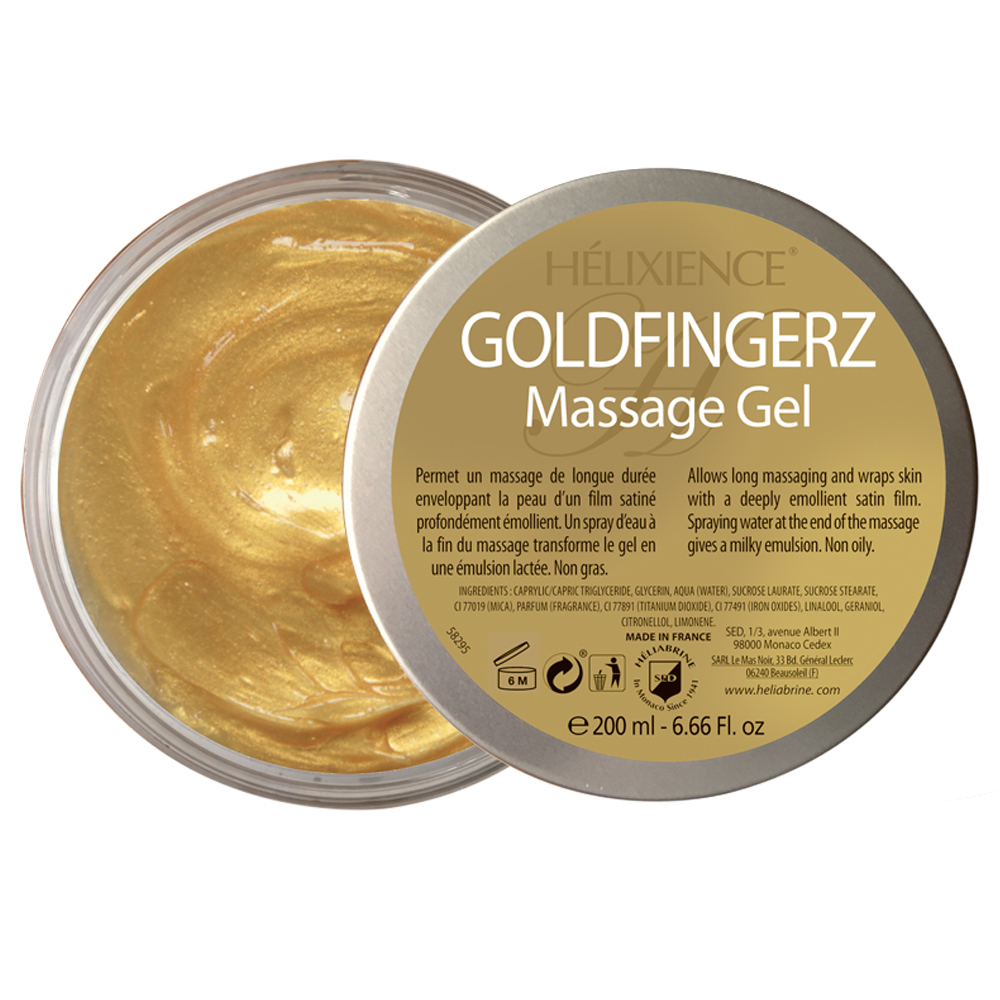 Heliabrine Массажный Гель Helixience Goldfingerz massage gel 200 мл