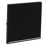 Клавиша для выключателя/переключателя одноклавишного с подсветкой, S70 (черный матовый)