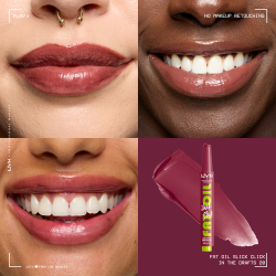 NYX Professional Makeup Fat Oil Slick Click - Тонирующий бальзам для губ оттенок In The Drafts, 2 g