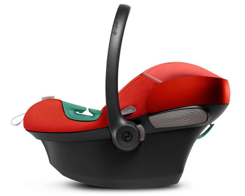 Коляска Cybex Balios S Lux TPE complete Aton S2 Hibiscus Red 3 в 1 Almond Beige с дождевиками