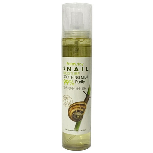Успокаивающий мист с экстрактом слизи улитки FarmStay Snail Moisture Soothing Mist, 120мл