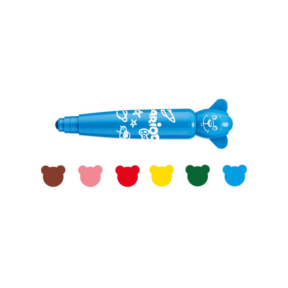 Набор фломастеров Baby Teddy Marker 12 цв, 42816, Carioca
