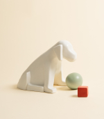 Фигура — Белый пес с игрушками | Яна Набиева