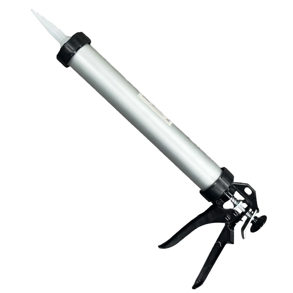 Пистолет для герметика закрытый алюминиевый корпус 600 мл