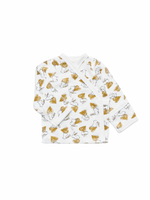 Распашонка-кимоно Зайчики с бежевыми сердечками (56,62)