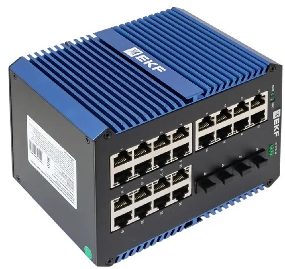 Коммутатор промышленный неуправляемый EKF TSX-U-4GX/SFP-24GTP