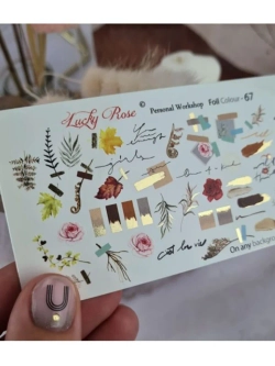 Набор слайдеры 2шт Lucky Rose. Foil 066, 067
