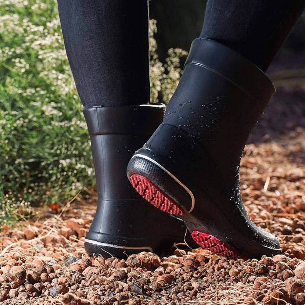 Женские сапоги Nordman Kleo из ЭВА черные с красным