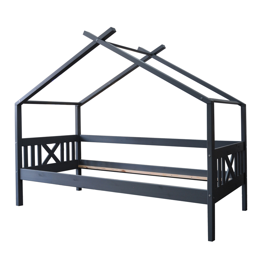 Кровать домик 90х200 Джульетта, односпальная, деревянная