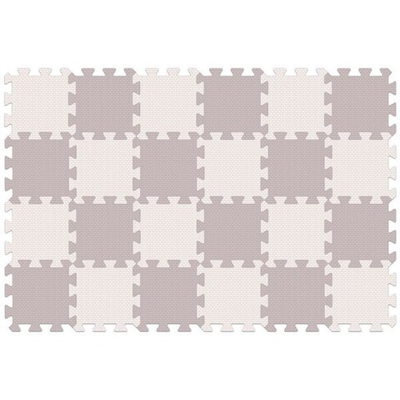 Коврик-пазл Funkids 6 без рисунка Симпл-6, 24 плиты, серия NT, 15х15х1,5 см Бежевый