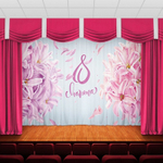 Занавес "ЖЕНСКИЙ ДЕНЬ 13", габардин.