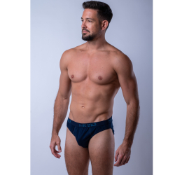 Мужские трусы слипы темно-синие MR. BIG MB102 dark blue