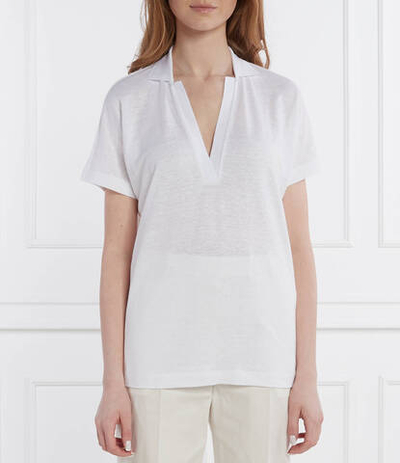 Льняная блузка Enelina BOSS BLACK - белый(50512038)