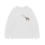 Свитшот "Левретка и бабочки"