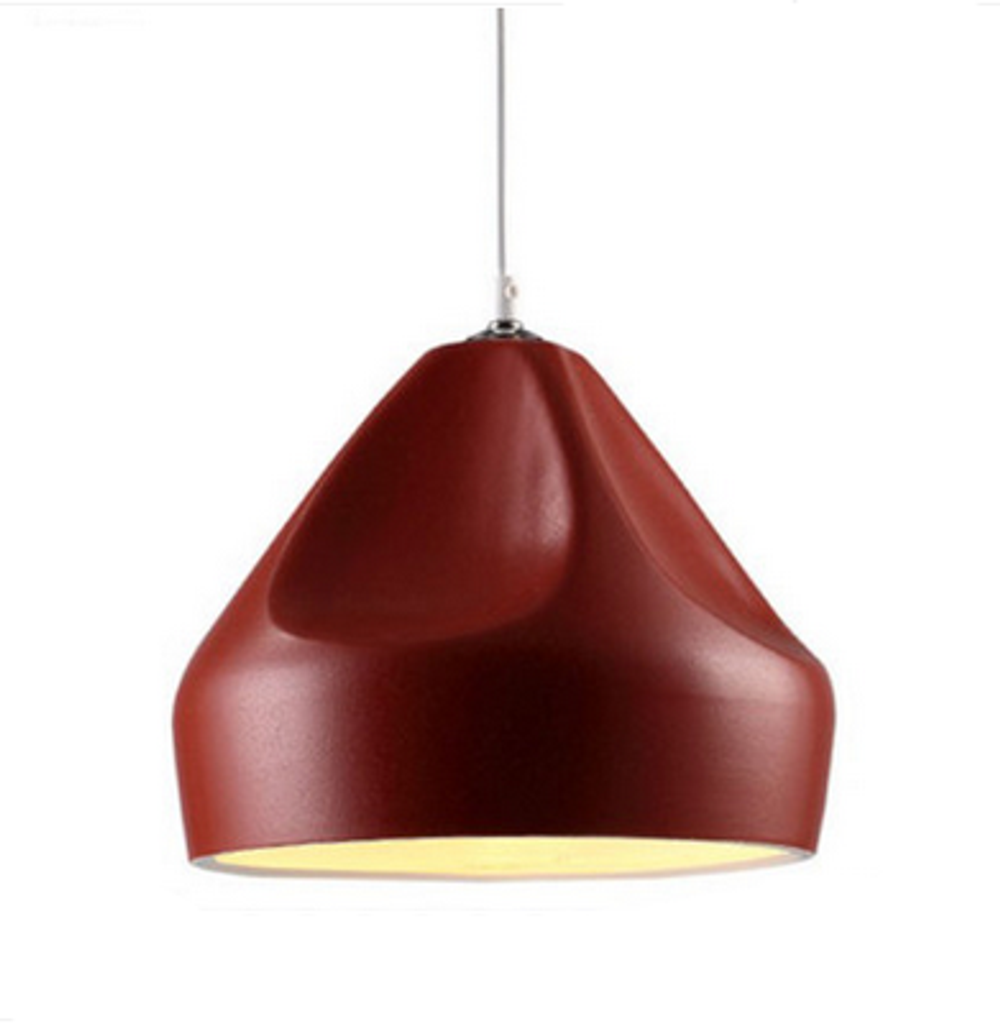 Pendant design lamp  Pleat Box by Marset D23 (Red)