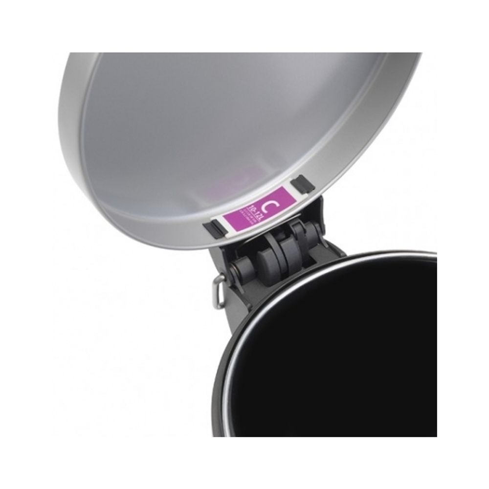 Ведро для мусора Brabantia МС серый металлик 12л крышка