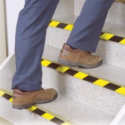 Клейкая лента СИЛА STHW-2548YB Разметочная 25м x 48мм x 0.15мм жёлто-черная | Сила