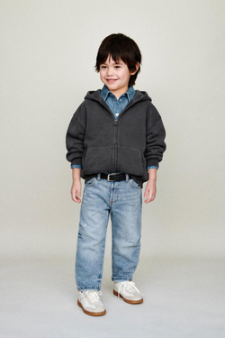 ZARA ДЖИНСЫ BAGGY, ВЫЦВЕТШИЙ СИНИЙ