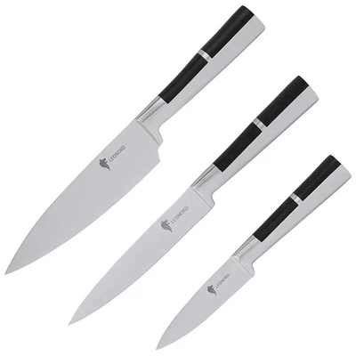 Набор ножей цельнометаллических с вставкой из АБС пластика PROFI (поварской, универсальный