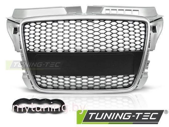 Решетка радиатора SILVER RS-STYLE для Audi A3 8P
